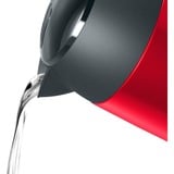 Bosch TWK3P424 tetera eléctrica 1,7 L 2400 W Gris, Rojo, Hervidor de agua rojo/Gris, 1,7 L, 2400 W, Gris, Rojo, Acero inoxidable, Indicador de nivel de agua, Protección contra sobrecalentamiento