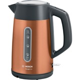 Bosch TWK4P439 tetera eléctrica 1,7 L 2400 W Negro, Oro, Hervidor de agua bronce/Gris, 1,7 L, 2400 W, Negro, Oro, Acero inoxidable, Indicador de nivel de agua, Protección contra sobrecalentamiento