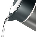 Bosch TWK5P475 tetera eléctrica 1,7 L 2400 W Gris, Hervidor de agua gris/Negro, 1,7 L, 2400 W, Gris, Acero inoxidable, Indicador de nivel de agua, Sin cables