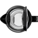 Bosch TWK70B03 tetera eléctrica 1,7 L 2400 W Negro, Transparente, Hervidor de agua negro, 1,7 L, 2400 W, Negro, Transparente, Vidrio, Indicador de nivel de agua, Protección contra sobrecalentamiento