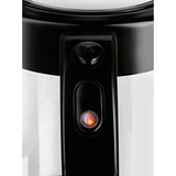 Bosch TWK70B03 tetera eléctrica 1,7 L 2400 W Negro, Transparente, Hervidor de agua negro, 1,7 L, 2400 W, Negro, Transparente, Vidrio, Indicador de nivel de agua, Protección contra sobrecalentamiento