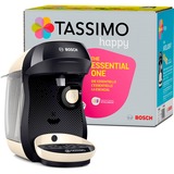 Bosch Tassimo Happy TAS1007 Totalmente automática Cafetera de filtro 0,7 L, Cafetera de cápsulas negro/Crema, Cafetera de filtro, 0,7 L, Cápsula de café, 1400 W, Negro, Crema de color