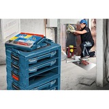 Bosch i-BOXX 72 Professional ABS sintéticos Azul, Transparente, Caja de herramientas azul, ABS sintéticos, Azul, Transparente, 357 mm, 316 mm, 72 mm, 900 g