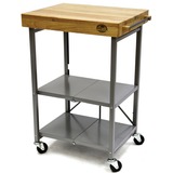 Bradley BTKITCART, Soporte de parrilla gris/Madera