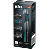 Braun 81519196 depiladora de precisión Negro, Cortapelo para barba negro, Barba, Bigote, 5 mm, 8 mm, Negro, Acero inoxidable, Batería