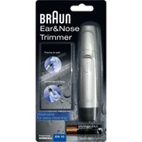 Braun Ear&Nose EN10 depiladora de precisión Negro, Gris, Cortapelos de nariz /oreja plateado/Negro, Oído, Nariz, Negro, Gris, Acero inoxidable, Batería, AA, Alcalino