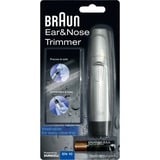Braun Exact Series EN 10 depiladora de precisión Negro, Plata, Cortapelos de nariz /oreja plateado/Negro, Oído, Nariz, Negro, Plata, Acero inoxidable, Batería, AAA, 1,5 V