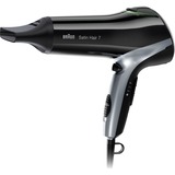 Braun HD 710 2200 W Negro, Secador de pelo negro/Plateado, Negro, Con agujero en la empuñadura para colgar, 2 m, 2200 W, 100 - 240 V, 760 g
