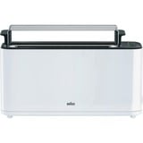 Braun HT 3110 White 1 rebanada(s) 1000 W Blanco, Tostadora blanco, 1 rebanada(s), Blanco, Plástico, Botones, Giratorio, 1000 W