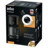 Braun KF 3120 BK Manual Cafetera de filtro negro, Cafetera de filtro, De café molido, 1000 W, Negro