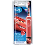 Braun Kids Electric Toothbrush Disney Cars Niño Cepillo dental giratorio Rojo, Cepillo de dientes eléctrico rojo/blanco, Niño, Cepillo dental giratorio, Cuidados diarios, Rojo, 2 min, Carga