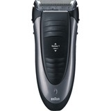 Braun Series 1 190-1 Máquina de afeitar de láminas Recortadora Gris gris oscuro/Negro, Máquina de afeitar de láminas, Gris, AC/Batería, Níquel-metal hidruro (NiMH), 1 h, 100 - 240 V