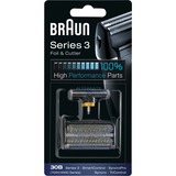 Braun Series 3 30B Cabezal para afeitado, Cabezal de afeitado negro, Cabezal para afeitado, 1 cabezal(es), Braun SyncroPro 7765,7680,7650,7630,7570,7540,7520,7516,7515, 7510,7505,7504,7015., 10 g, 25 mm, 80 mm