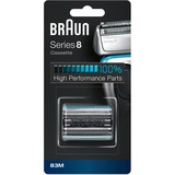 Braun Series 8 Cassette 83M Cabezal para afeitado, Cabezal de afeitado plateado, Cabezal para afeitado, 1 cabezal(es), Plata, 18 mes(es), Braun, Series 8