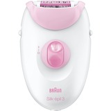 Braun Silk-épil 3 3270 20 pinzas Blanco, Rosa, Depiladora blanco/Frambuesa, Blanco, Rosa, 20 pinzas, Alemania, Corriente alterna, 100 - 240 V, Batería integrada