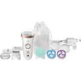 Braun Silk-épil 9 Skin Spa 9-961v Bronce, Blanco 40 pinzas, Depiladora blanco/Bronce, Bronce, Blanco, 40 pinzas, Abdomen, Back thigh, Bikini, Buttocks, Baúl, Front thigh, Parte interior superior del brazo,..., Exfoliación, Poder, 100 - 240 V