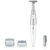 Braun Silk-épil FG 1100 Plata, Blanco, Ladyshaver blanco/Plateado, Plata, Blanco, AAA, Alcalino, 1.5 V, 120 min, 45 mm