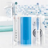 Braun Smart 5000 + Oxyjet Adulto Cepillo dental oscilante Azul, Blanco, Limpieza bucal blanco/Celeste, Adulto, Cepillo dental oscilante, Cuidados diarios, Cuidado de las encías, Sensible, Blanqueador, Azul, Blanco, 2 min, 30 segundos, Batería