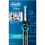 Braun Teen Adolescentes Cepillo dental oscilante Blanco, Negro, Cepillo de dientes eléctrico negro/blanco, Adolescentes, Cepillo dental oscilante, Cuidados diarios, 40000 movimientos por minuto, Blanco, Negro, 8800 movimientos por minuto