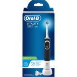 Braun Vitality 100 CrossAction Adulto Cepillo dental oscilante Negro, Blanco, Cepillo de dientes eléctrico negro/blanco, Adulto, Cepillo dental oscilante, Negro, Blanco, 2 min, Batería, Batería integrada
