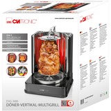 Clatronic DVG 3686 Parrilla Eléctrico Negro 1400 W negro, 1400 W, Parrilla, Eléctrico, Negro, Alrededor, 220 - 240 V