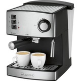 Clatronic ES 3643 Encimera Máquina espresso 1,6 L, Cafetera espresso negro/Acero fino, Encimera, Máquina espresso, 1,6 L, 850 W, Negro, Acero inoxidable