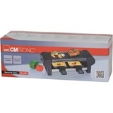Clatronic RG 3592 , Raclette negro/Plateado