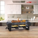 Clatronic RG 3592 , Raclette negro/Plateado