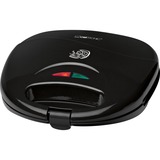 Clatronic ST 3477 sandwichera 750 W Negro negro, 750 W, 220 - 240 V, 50 Hz, 230 x 230 x 80 mm, Negro