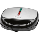Clatronic ST/WA 3670 sandwichera 800 W Negro, Acero inoxidable negro/Acero fino, 800 W, 220 - 240 V, 50 - 60 Hz, 1 pieza(s), Negro, Acero inoxidable