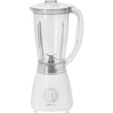 Clatronic UM 3470 1,5 L Batidora de vaso 500 W Blanco, Batidora depie blanco/Transparente, Batidora de vaso, 1,5 L, Función de impulso, Picahielos, 500 W, Blanco