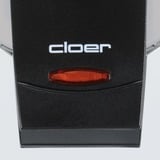 Cloer 1629 gofrera 5 barquillo(s) 930 W Negro, Metálico plateado/Negro, 240 mm, 185 mm, 100 mm, 930 W, 230 V