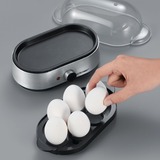 Cloer 6099 6eggs Negro, Plata cuecehuevos, Hervidor de huevos plateado, 110 mm, 230 mm, 135 mm, Minorista