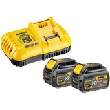 DEWALT DCB118T2-QW cargador y batería cargable Cargador de batería Cargador de batería, Ión de litio, DeWalt, Negro, Amarillo, Ión de litio, 2 pieza(s)