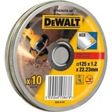 DEWALT DT42340TZ-QZ accesorio para amoladora angular Corte del disco, Hoja Corte del disco, Centro plano, Acero inoxidable, Cualquier marca, 2,22 cm, 12,5 cm