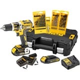 DEWALT Taladro atornillador percutor inalámbrico DCK795S2T, 18 voltios, Martillo atornillador amarillo/Negro