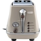 DeLonghi 2103.BG 2 rebanada(s) 900 W Beige, Tostadora beige, 2 rebanada(s), Beige, Acero inoxidable, 900 W, 220 - 240 V, 50 - 60 Hz