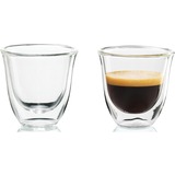 DeLonghi 5513214591 vaso de café Transparente 2 pieza(s), Vidrio transparente, Transparente, Vidrio, 2 pieza(s), Transparente