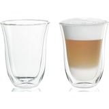 DeLonghi 5513214611 vaso de café Transparente 2 pieza(s) 220 ml, Vidrio transparente, Transparente, Vidrio, 2 pieza(s), Transparente, 220 ml, 117 mm
