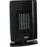 DeLonghi DCH7993ER.BC Interior Negro 2400W Calentador eléctrico de ventilador, Termoventiladores negro, Calentador eléctrico de ventilador, Cerámico, 24 h, Interior, Piso, Negro
