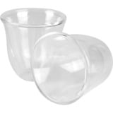 DeLonghi DLSC310 Transparente 2 pieza(s) 90 ml, Vidrio transparente, Transparente, Vidrio, Alrededor, 2 pieza(s), Transparente, 90 ml