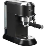 DeLonghi Dedica Style EC 685.BK Manual Máquina espresso 1,1 L, Cafetera espresso negro/Plateado brillante, Máquina espresso, 1,1 L, De café molido, 1300 W, Negro, Cromo, Acero inoxidable