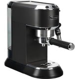 DeLonghi Dedica Style EC 685.BK Semi-automática Máquina espresso 1,1 L, Cafetera espresso negro/Plateado brillante, Máquina espresso, 1,1 L, Dosis de café, De café molido, 1300 W, Negro, Plata