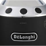DeLonghi Dedica Style EC 685.BK Semi-automática Máquina espresso 1,1 L, Cafetera espresso negro/Plateado brillante, Máquina espresso, 1,1 L, Dosis de café, De café molido, 1300 W, Negro, Plata