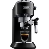 DeLonghi Dedica Style EC 685.BK Semi-automática Máquina espresso 1,1 L, Cafetera espresso negro/Plateado brillante, Máquina espresso, 1,1 L, Dosis de café, De café molido, 1300 W, Negro, Plata