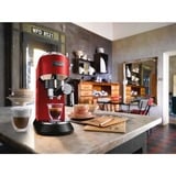 DeLonghi Dedica Style EC 685.R Semi-automática Máquina espresso 1,1 L, Cafetera espresso rojo, Máquina espresso, 1,1 L, Dosis de café, De café molido, 1300 W, Negro, Rojo, Plata