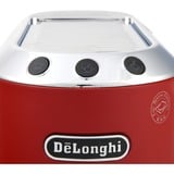 DeLonghi Dedica Style EC 685.R Semi-automática Máquina espresso 1,1 L, Cafetera espresso rojo, Máquina espresso, 1,1 L, Dosis de café, De café molido, 1300 W, Negro, Rojo, Plata