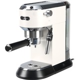 DeLonghi Dedica Style EC 685.W Semi-automática Máquina espresso 1,1 L, Cafetera espresso blanco/Plateado brillante, Máquina espresso, 1,1 L, Dosis de café, De café molido, 1300 W, Negro, Plata, Blanco