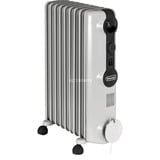 DeLonghi Radia S TRRS0920 Interior Blanco 2000 W Radiador de aceite eléctrico gris, Radiador de aceite eléctrico, Aceite, 1,4 m, Interior, Piso, Blanco