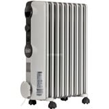 DeLonghi Radia S TRRS0920 Interior Blanco 2000 W Radiador de aceite eléctrico gris, Radiador de aceite eléctrico, Aceite, 1,4 m, Interior, Piso, Blanco